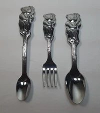 Oneida Community Cubby Bear Stainless Baby & Youth Spoons & Fork