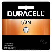 1 1/3N Duracell 3V Lithium Battery ( 1/3 N, CR11108, 2L76, Photo )