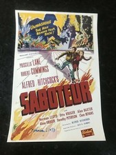 * NORMAN LLOYD * signed 12x18 poster * SABOTEUR * COA * 2