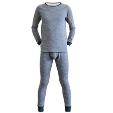 Men Thermal Long Underwear Set Thick Cotton Long Johns Warm Underwear 2PC Set