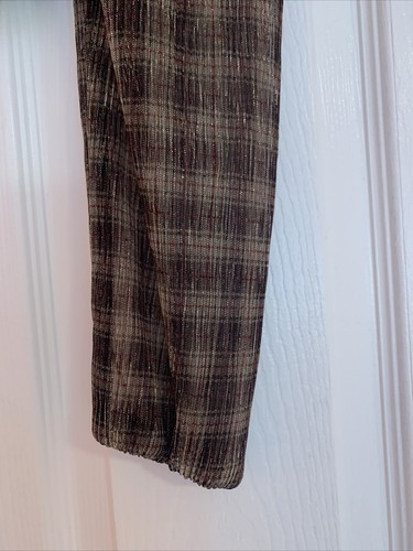 And Now This Womens Metallic Crop Top Off The Shoulder Long Sleeves Blouse XS - Picture 5 of 10