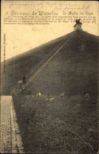 Feldpostkarte aus WATERLOO Belgien 1. Weltkrieg Feldpost gelaufen 1914 War I.