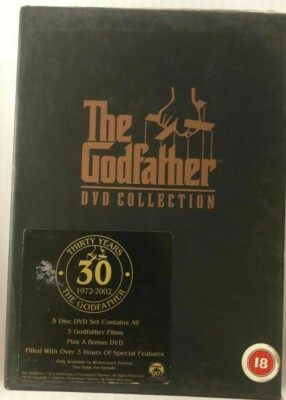 THE GODFATHER -DVD COLLECTION THIRTY YEARS- 4 X DVD BOX SET 2001