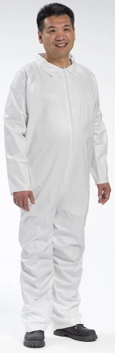 WestChester White Disposable Coverall Microporous Zipper Front Collar Size 3XL - product detail image 1