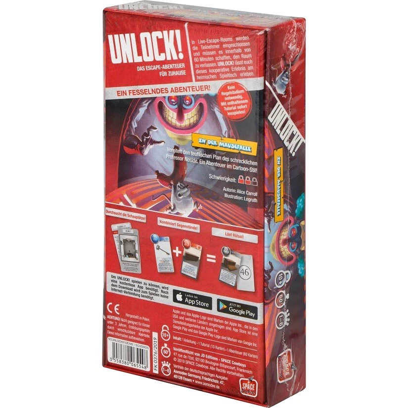 Unlock! In der Mausefalle (Deutsch) Escape Room Brettspiel Boardgame - Bild 2 von 2