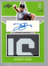 2020 Leaf Perfect Game Nat'l Showcase Patch Auto Emerald #PAAS Anthony Susac /25