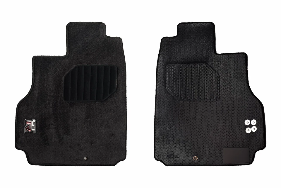 Juego de 4 alfombrillas alfombrillas negras Nissan GT-R GTR 2009-2021 ORIGINALES OEM NUEVAS Foto 4 de 4