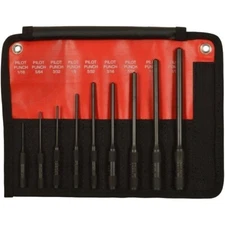 Mayhew Pro 9 Piece Roll Pin Pilot Punch Set Made in the USA