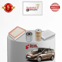 Set Service 4 Filter Renault Scenic III 1.6 DCI 96KW 130CV Von 2011->