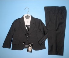 Tiny Penguins Suit KIDS size XL Jacket Pants Shirt Tie Vest w/Bag