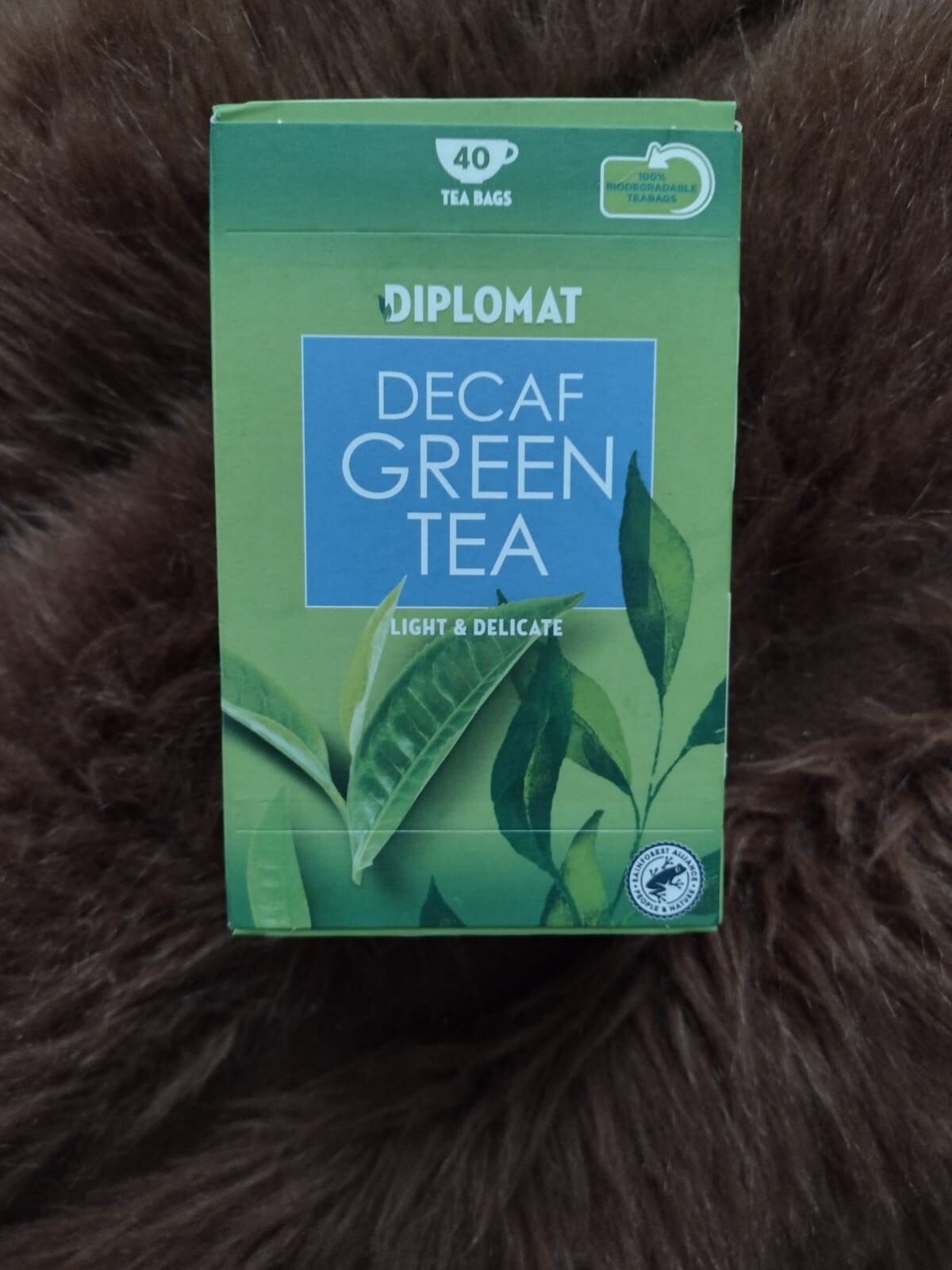 Diplomat Decaf Green Tea Light & Delicate 40 Tea Bags 100