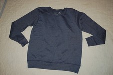 Womens Sweatshirt BLUE HEATHERED Crew Neck SIZE L 12-14