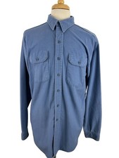 Vintage Five Brother Chamois Flannel Button Up Shirt XL TALL Long Sleeve USA