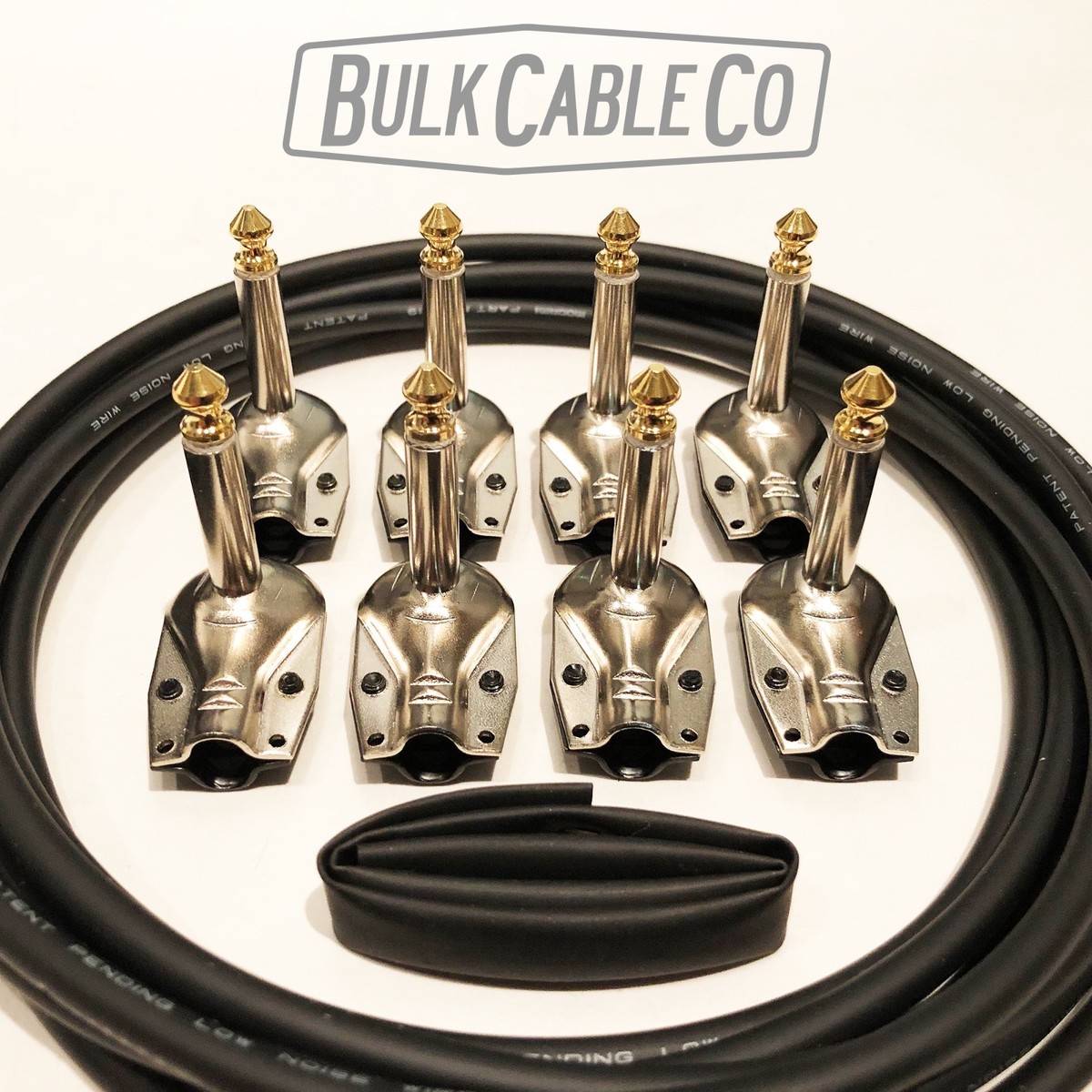 PEDAL BOARD PATCH CABLE KIT - 4 CABLES - 6' MOGAMI 2319 - 8