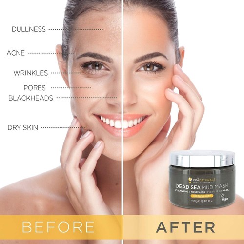 Dead Sea Mud Mask 550g Organic, Natural & Vegan, Cruelty-Free Cosmetic - Mineral - Picture 2 of 9