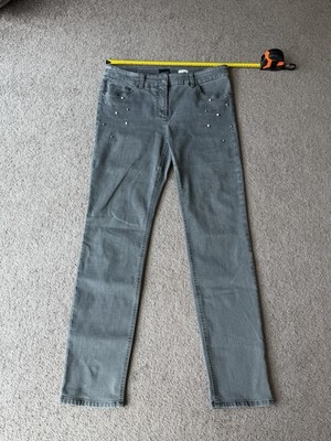 Gerry Weber Best4Me Women s Grey Jeans   Embellished Slim Straight Fit