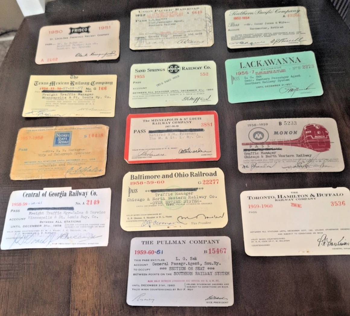 1950 Collectible Railroad Passes & Tickets for sale | eBay