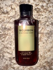 BATH BODY WORKS BOURBON 3-IN-1 HAIR, FACE BODY WASH 10 FL OZ/295 ML SEALED