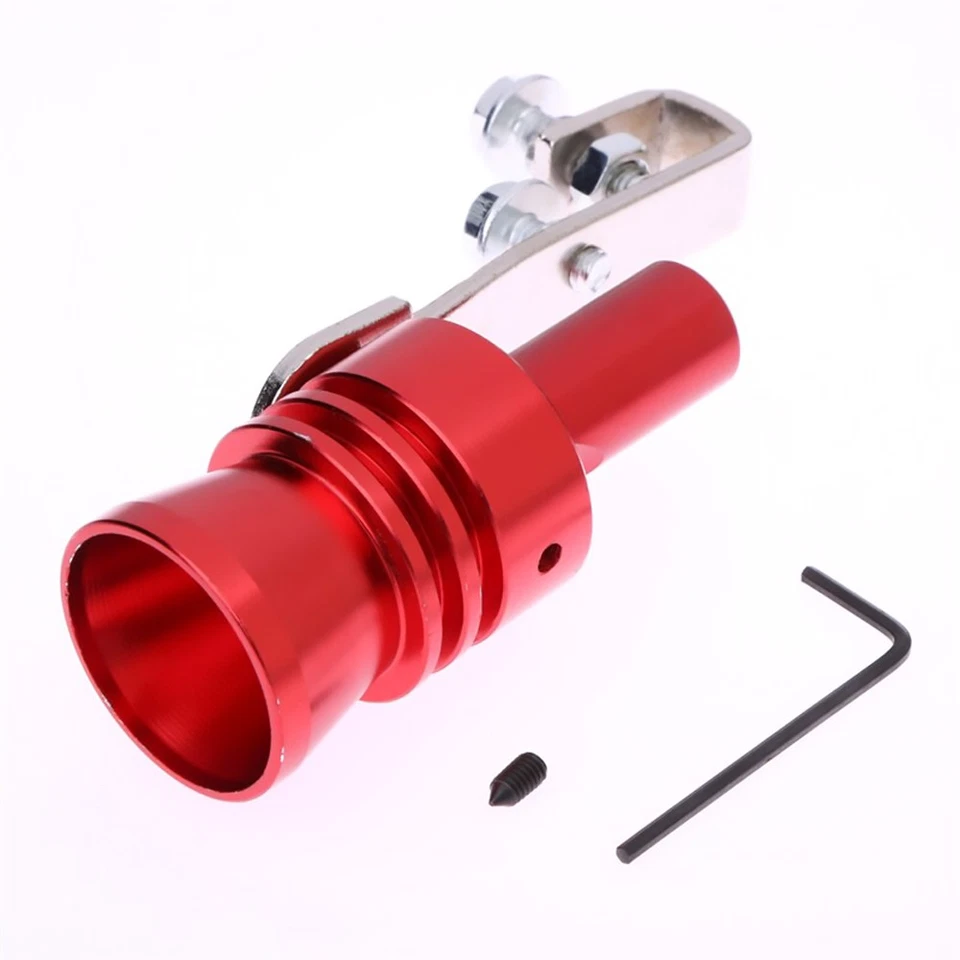 Red Turbo Exhaust Fake Sound Blow Off Valve BOV Simulator Whistler XL-SIZE Foto 4 de 4