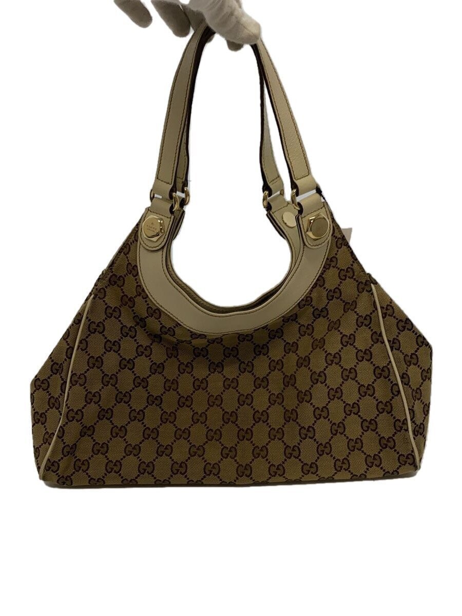 GUCCI GG Canvas Brown Shoulder Bag