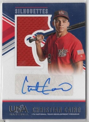 2018 Panini Stars & Stripes USA BB Silhouettes Signatures Jerseys Christian