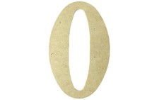 MPI Wood Letter 9.5" MDF No 0