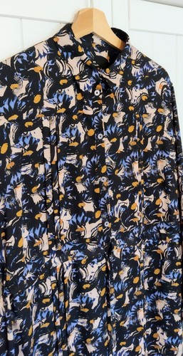 Paul Smith Shirt Dress UK 16 Eu 48 Floral Midi - Picture 3 of 11