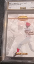 AGS 10, Ted Williams Card Co 1993 George Foster #29 Reds Graded Base Set