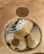 Guinea Pig Capybara Chip Plush Toy Case Orange Hearts Bath Zipper Stuffie Pocket