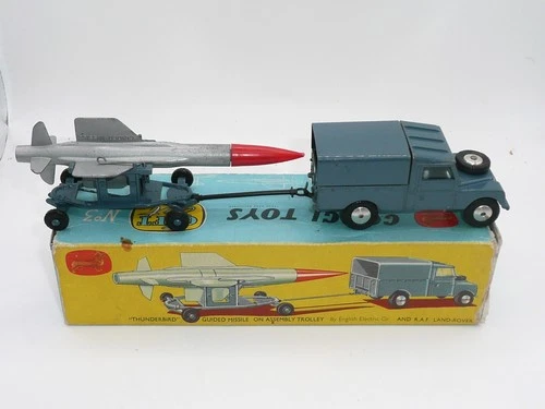 Corgi Gift Set 3 R.A.F. Land Rover  Thunderbird Missile on Tolley w/tilt Boxed