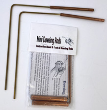 Mini Dowsing Rods Pair With Handles Full Instructions Underground Water Witching