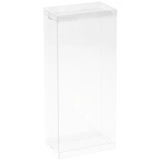 DollSafe Clear Folding Display Box for 7-8 inch Dolls, 4" W x 2.25" D x 8.5" H