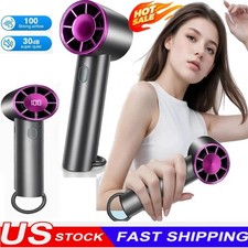 1-100 Speed USB Rechargeable Mini HandHeld Fan Portable Fan Cooler Cooling USB C