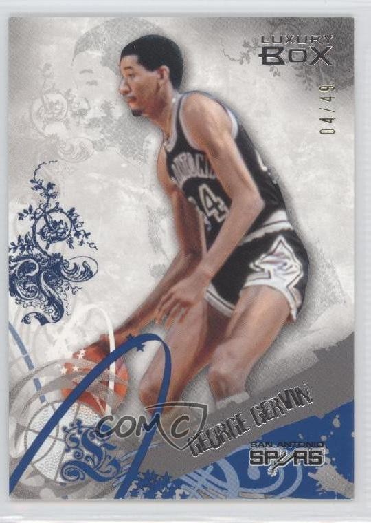 2006-07 Topps Luxury Box Blue 4/49 George Gervin #45 HOF 0a1