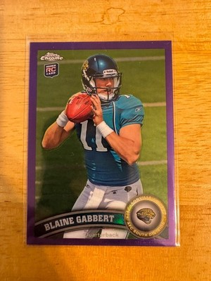 2011 Topps Chrome - Blaine Gabbert #55 Purple Refractor /499 (RC)