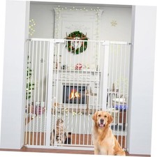 51" Extra Tall Cat Gate 30"-49.27" Wide, Auto 51"H,30-49.27"W-White White