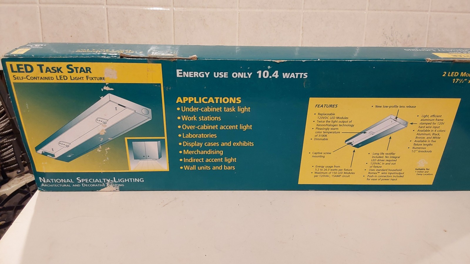 NSL LED Task Star 17-1/2" under cabinet light