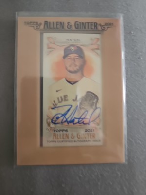 2021 Topps Allen & Ginter Mini Framed Auto FMA-THA Tom Hatch - Toronto Blue Jays