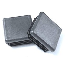 2" Black Plastic Plugs for Square Tubing by Caplugs Package x OD,