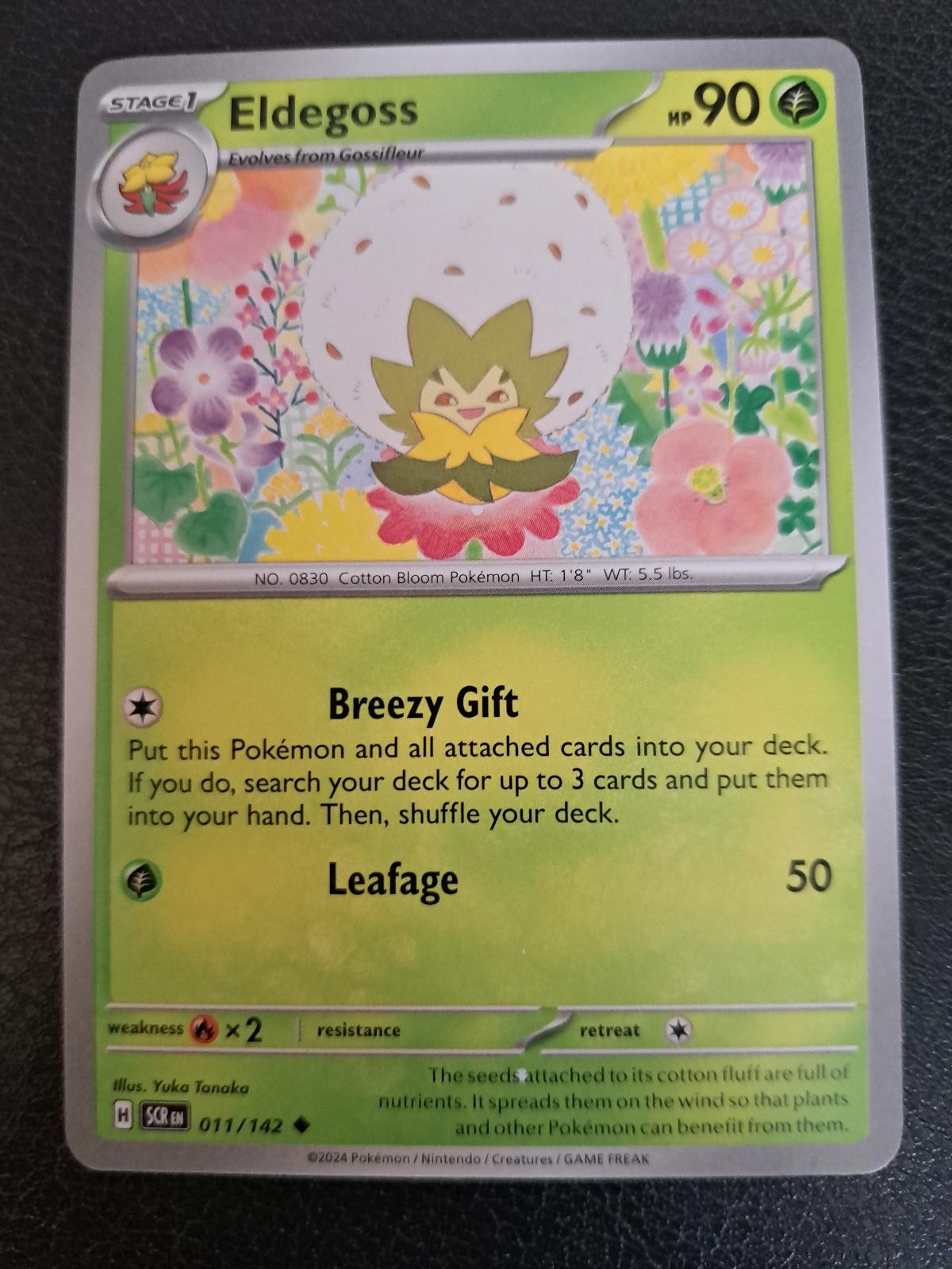 Eldegoss 11/142 Uncommon Stellar Crown Pokemon Near Mint