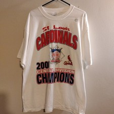 y2k , Gildan St. Louis Cardinals 2000 Central Division Champions White Shirt XL