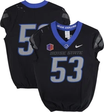 Boise State Broncos Team-Issued #53 Black Jersey from Football Program - Size 44