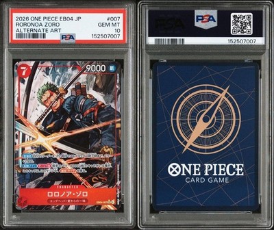 PSA10 One Piece Roronoa Zoro SRP EB04007 Egghead Edition Card Slab