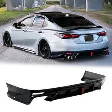 V1 Rear Diffuser Lip with LED Toyota Camry SE XSE 2018-2024 Glossy Black