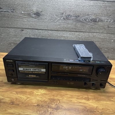 AIWA AD-F810U 3-Head Cassette Deck Dolby HXPro with remote ~Tested