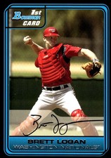 Brett Logan 2006 Bowman Draft Picks & Prospects #DP44 Nationals MLB READ