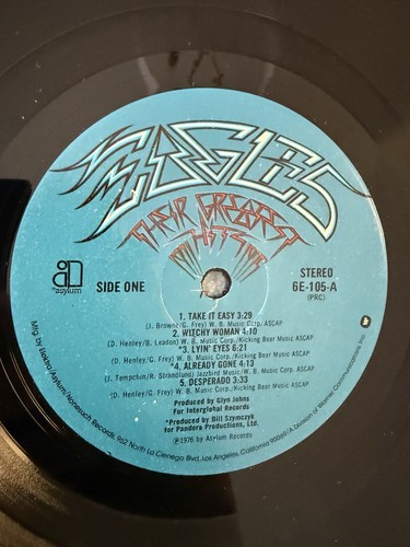 EAGLES “ THEIR GREATEST HITS” 1971-1975 Vinyl LP ASYLUM REC VG+ - Foto 3 di 6