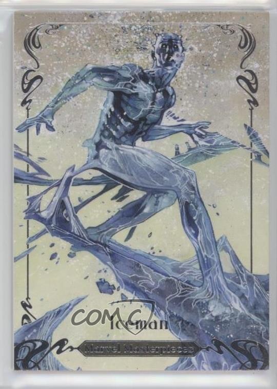 2018 Upper Deck Marvel Masterpieces Level 2 987/1499 Iceman #55 5b1