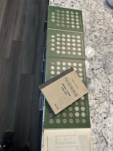 Library Of Coins General Coin Set Album Vol 28 + Jefferson Nickel Lot & Book