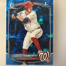 2025 Bowman Chrome Draft Sapphire Edition - Ethan Petry #BDC-151 (RC)